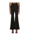 Yuzefi Black Flared Trousers In Black