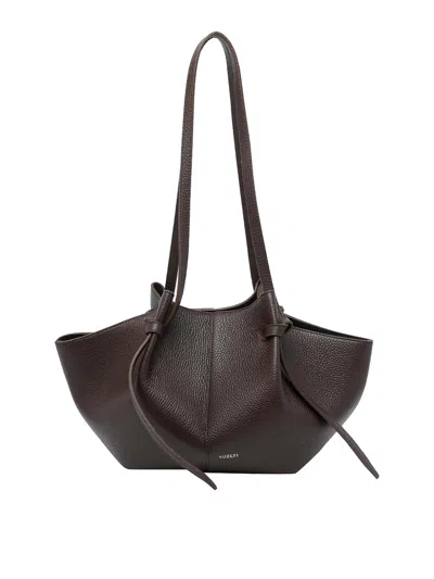 Yuzefi Mochi Logo Printed Tote Bag In Brown