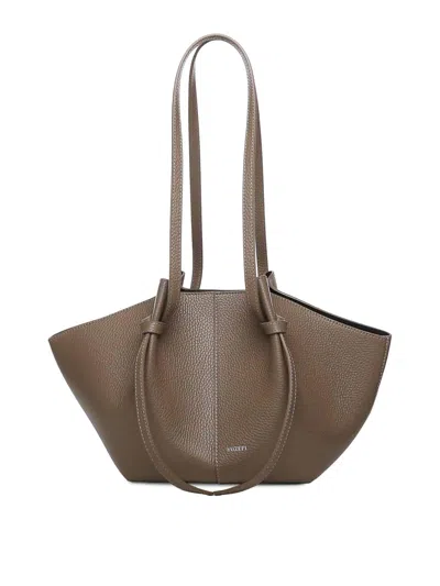 Yuzefi Mochi Large Leather Tote Bag In Brown