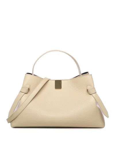 Yuzefi Gyoza Leather Handbag In Neutral