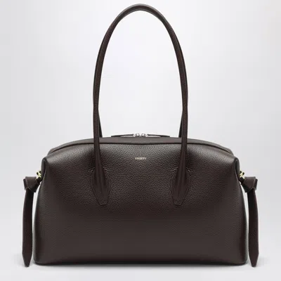 Yuzefi Brioche Duffle Bag In Espresso Pebblegrained Leather