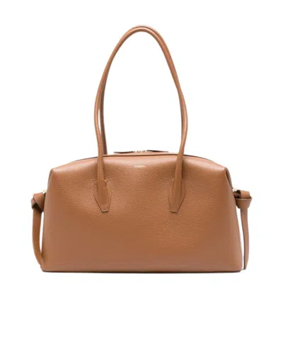 Yuzefi Brioche Duffle Grained-leather Shoulder Bag