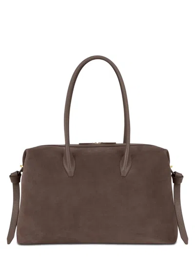Yuzefi Brioche Large Premium Bovine Bag In Brown