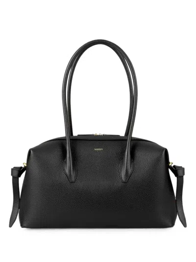 Yuzefi Brioche Pebble-grain Leather Shoulder Bag In Black