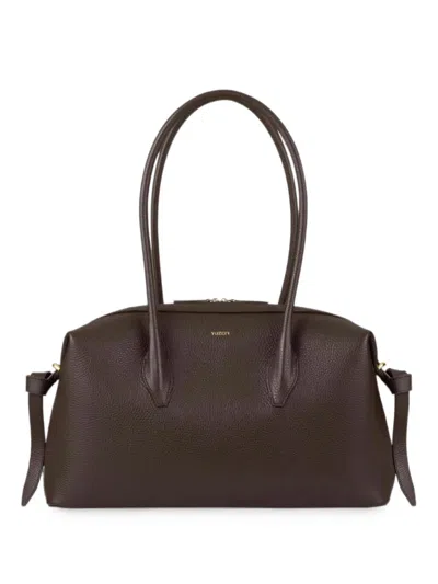 Yuzefi Brioche Pebble-grained Leather Tote Bag In Brown
