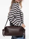 Yuzefi Brioche Pouch Shoulder Bag In Brown