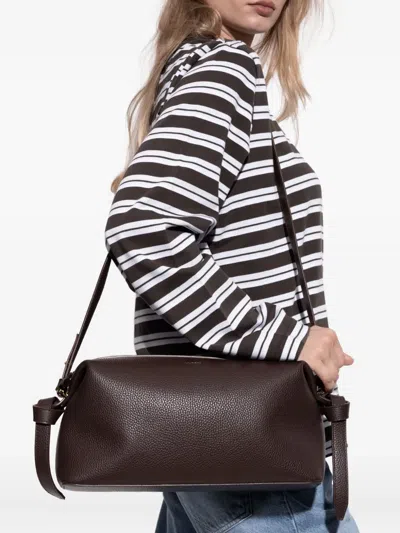 Yuzefi Brioche Pouch Shoulder Bag In Brown
