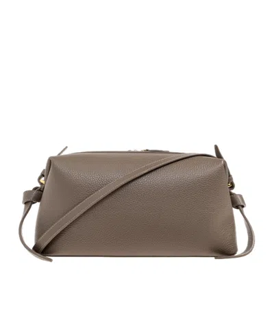Yuzefi Brioche Pouch Tote Bag In Brown