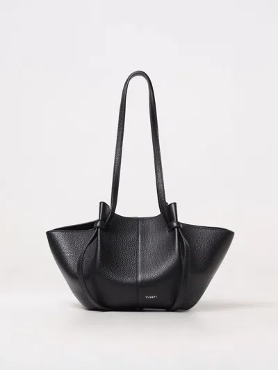 Yuzefi Large Mochi Leather Tote Bag In 黑色