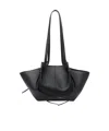 Yuzefi Large Mochi Pebble-grain Shoulder Bag In Black