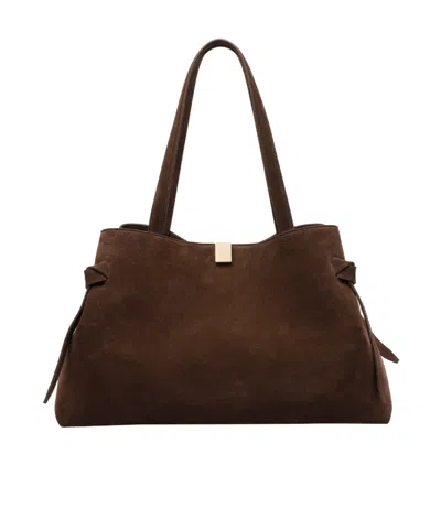 Yuzefi Double-handle Shoulder Bag In Brown