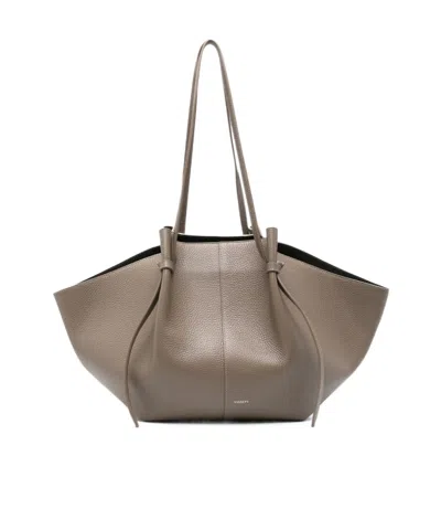 Yuzefi Double-handled Shoulder Bag In Brown