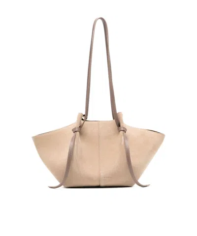 Yuzefi Double-handle Shoulder Bag In Sand