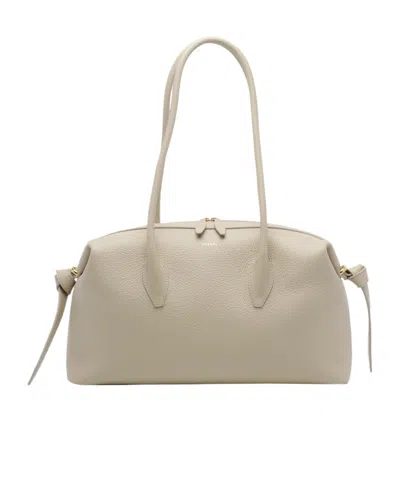 Yuzefi Double-handled Shoulder Bag In Neutral