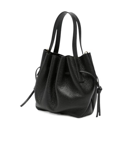 Yuzefi Drawstring Handbag In Black