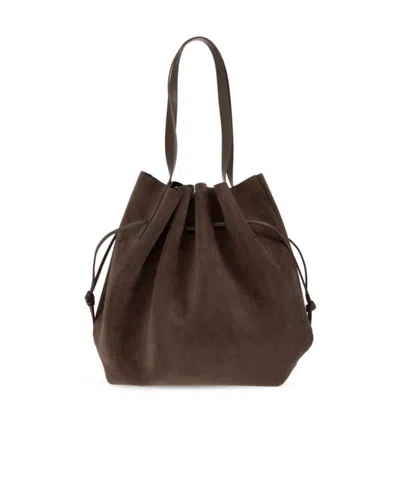 Yuzefi Drawstring Shoulder Bag In Green
