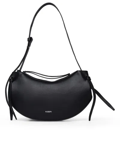 Yuzefi 'fortune Cookie' Black Leather Bag Woman