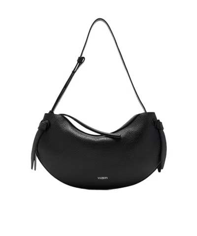 Yuzefi Fortune Cookie Logo Printed Shoulder Bag In Black