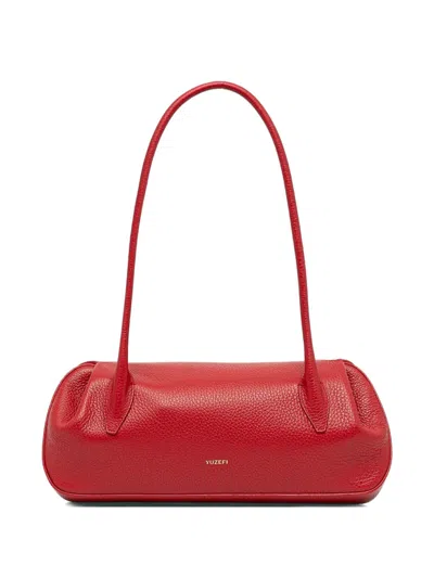 Yuzefi Gathered Top Handle Tote Bag In White