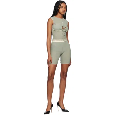 Yuzefi Green Hollow Top In Multi