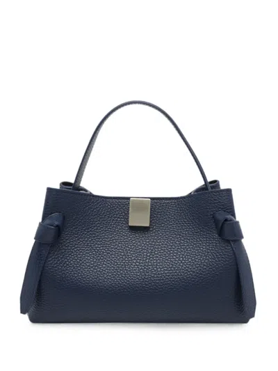 Yuzefi Gyoza Knot-detail Clutch Bag In Blue