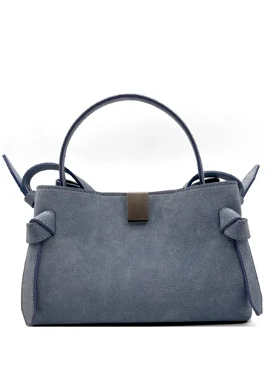 Yuzefi Gyoza Knot-detail Shoulder Bag In Blue