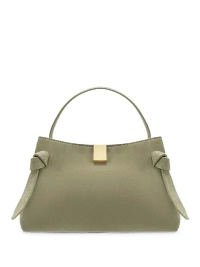 Yuzefi Gyoza Knot-detail Tote Bag In Green