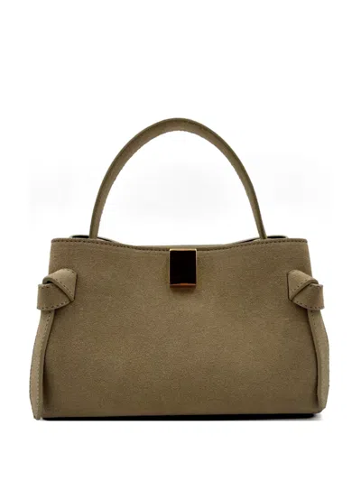 Yuzefi Gyoza Knotted Shoulder Bag In Neutral