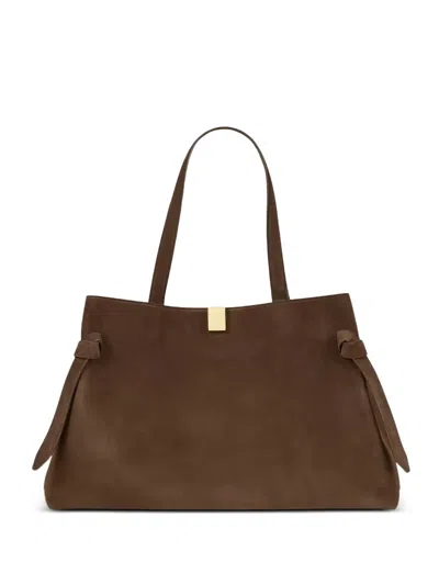 Yuzefi Gyoza Knotted-strap Tote Bag In Brown