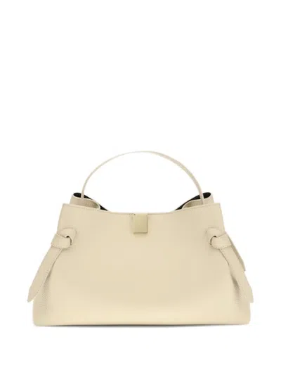 Yuzefi Gyoza Pebble-leather Tote Bag In Neutral