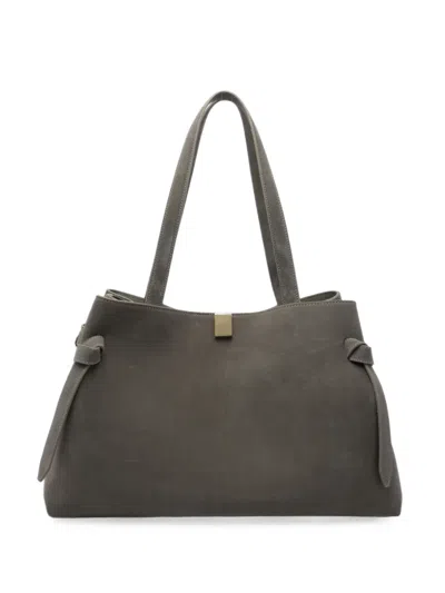 Yuzefi Gyoza Suede Shoulder Bag In Red
