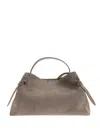 Yuzefi Gyoza Suede Tote Bag In Brown