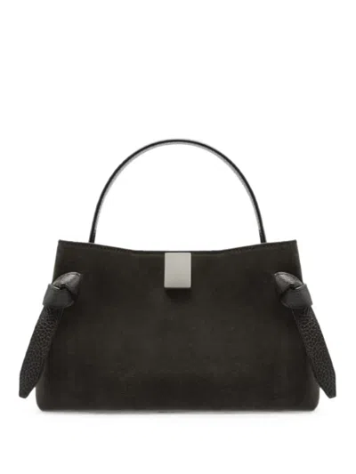 Yuzefi Gyoza Suede Tote Bag In Brown