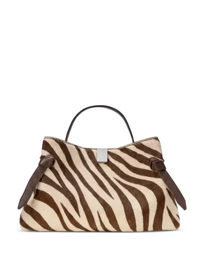 Yuzefi Gyoza Zebra-print Tote Bag In Multi