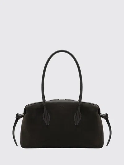 Yuzefi Brioche Duffle Bag In Ganache-coloured Suede In Brown