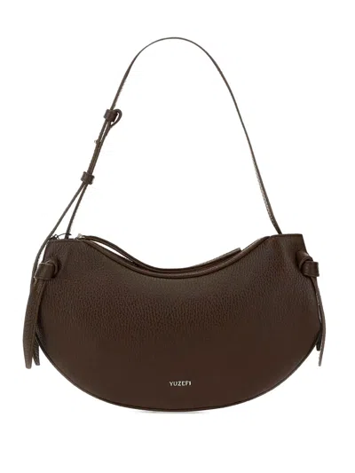 Yuzefi Knot-detail Shoulder Bag In Brown
