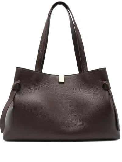 Yuzefi Knot-detail Tote Bag In Brown