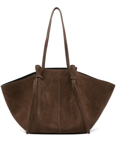 Yuzefi Knot-detail Tote Bag In Brown