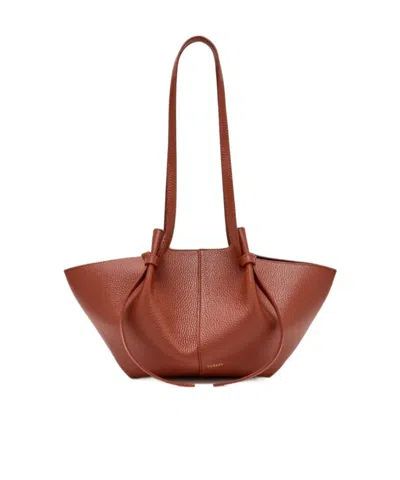 Yuzefi Knotted-handle Tote Bag In Brown