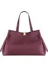 Yuzefi Large Gyoza Shoulder Bag In Burgundy