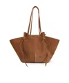 Yuzefi Large Handle Shoulder Bag In Brown