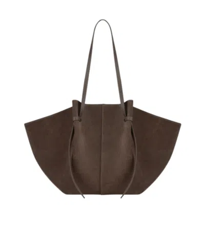 Yuzefi Large Mochi - Nutmeg Suede In Brown