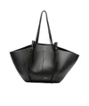 Yuzefi Large Mochi Leather Tote Bag In Black