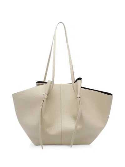 Yuzefi Large Mochi Pebble-grain Leather Tote Bag In Neutral