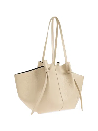 Yuzefi Large Mochi Pebble-grain Leather Tote Bag In Purple