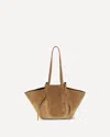 Yuzefi Large Mochi Shoulder Bag In Brown