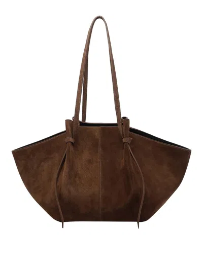 Yuzefi Large Mochi Shoulder Bag In Brown