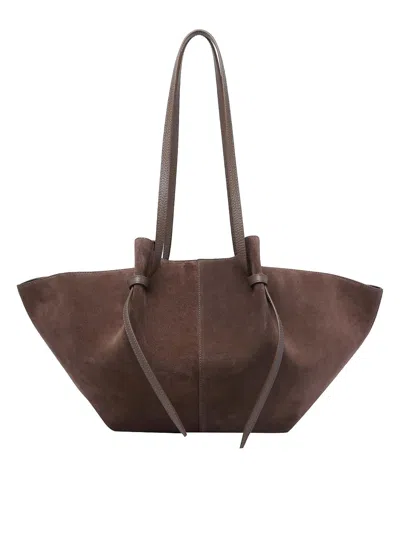 Yuzefi Large Mochi Shoulder Bag In Brown