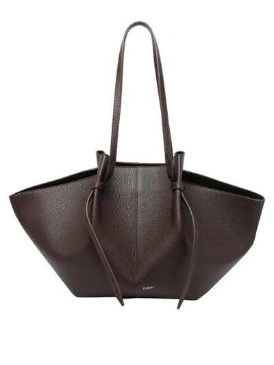 Yuzefi Large Mochi Shoulder Bag In Brown