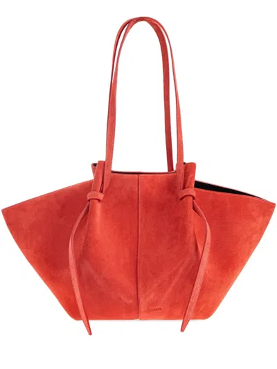 Yuzefi Large Mochi Shoulder Bag In Orange